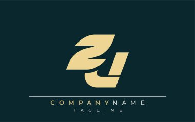 ZU Sleek Geometrik Logo Tasarımı. Tarafsız renkler ve minimalist stil markalaşma ve kurumsal kimlik için uygun profesyonel ve çağdaş bir izlenim yaratır..