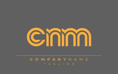 CNM Yaratıcı Eşsiz Modern Harf Logosu Tasarımı. Benzersiz bir harf dizaynına sahip stilize logo, soyut minimalist estetik ve modern cazibe sunar