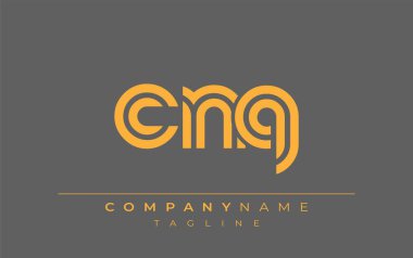 CNQ Yaratıcı Eşsiz Modern Harf Logosu Tasarımı. Benzersiz bir harf dizaynına sahip stilize logo, soyut minimalist estetik ve modern cazibe sunar