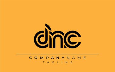 DNC Yaratıcı Eşsiz Modern Harf Logosu Tasarımı. Benzersiz bir harf dizaynına sahip stilize logo, soyut minimalist estetik ve modern cazibe sunar