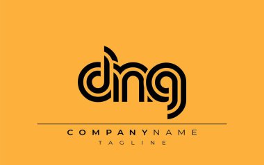 DNG Yaratıcı Eşsiz Modern Harf Logosu Tasarımı. Benzersiz bir harf dizaynına sahip stilize logo, soyut minimalist estetik ve modern cazibe sunar