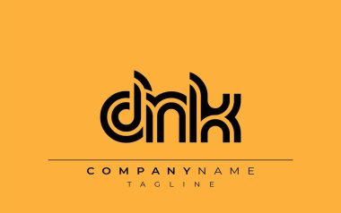DNK Yaratıcı Eşsiz Modern Harf Logosu Tasarımı. Benzersiz bir harf dizaynına sahip stilize logo, soyut minimalist estetik ve modern cazibe sunar