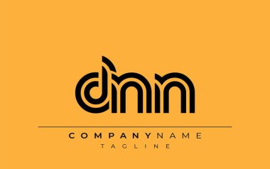 DNN Yaratıcı Eşsiz Modern Harf Logosu Tasarımı. Benzersiz bir harf dizaynına sahip stilize logo, soyut minimalist estetik ve modern cazibe sunar