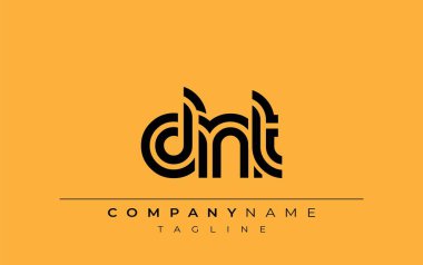 DNT Yaratıcı Eşsiz Modern Harf Logosu Tasarımı. Benzersiz bir harf dizaynına sahip stilize logo, soyut minimalist estetik ve modern cazibe sunar