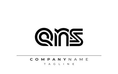 ENS Yaratıcı Eşsiz Modern Harf Logosu Tasarımı. Benzersiz bir harf dizaynına sahip stilize logo, soyut minimalist estetik ve modern cazibe sunar