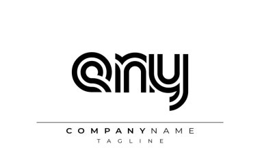 ENY Yaratıcı Eşsiz Modern Harf Logosu Tasarımı. Benzersiz bir harf dizaynına sahip stilize logo, soyut minimalist estetik ve modern cazibe sunar