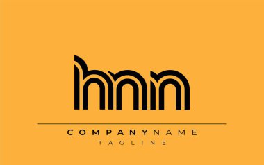 HNN Yaratıcı Eşsiz Modern Harf Logosu Tasarımı. Benzersiz bir harf dizaynına sahip stilize logo, soyut minimalist estetik ve modern cazibe sunar
