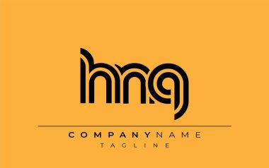 HNQ Yaratıcı Eşsiz Modern Harf Logosu Tasarımı. Benzersiz bir harf dizaynına sahip stilize logo, soyut minimalist estetik ve modern cazibe sunar