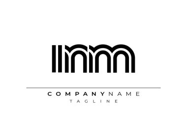 INM Yaratıcı Eşsiz Modern Harf Logosu Tasarımı. Benzersiz bir harf dizaynına sahip stilize logo, soyut minimalist estetik ve modern cazibe sunar