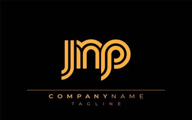 JNP Yaratıcı Eşsiz Modern Harf Logosu Tasarımı. Benzersiz bir harf dizaynına sahip stilize logo, soyut minimalist estetik ve modern cazibe sunar