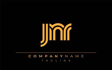 JNR Yaratıcı Eşsiz Modern Harf Logosu Tasarımı. Benzersiz bir harf dizaynına sahip stilize logo, soyut minimalist estetik ve modern cazibe sunar
