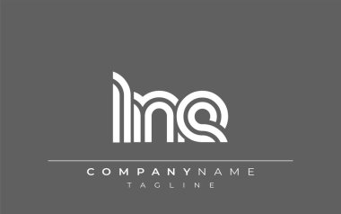 LNE Yaratıcı Eşsiz Modern Harf Logosu Tasarımı. Benzersiz bir harf dizaynına sahip stilize logo, soyut minimalist estetik ve modern cazibe sunar