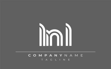 LNL Yaratıcı Eşsiz Modern Harf Logosu Tasarımı. Benzersiz bir harf dizaynına sahip stilize logo, soyut minimalist estetik ve modern cazibe sunar