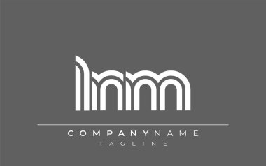 LNM Yaratıcı Eşsiz Modern Harf Logosu Tasarımı. Benzersiz bir harf dizaynına sahip stilize logo, soyut minimalist estetik ve modern cazibe sunar