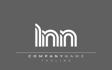LNN Yaratıcı Eşsiz Modern Harf Logosu Tasarımı. Benzersiz bir harf dizaynına sahip stilize logo, soyut minimalist estetik ve modern cazibe sunar