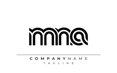 MNA Yaratıcı Eşsiz Modern Harf Logosu Tasarımı. Benzersiz bir harf dizaynına sahip stilize logo, soyut minimalist estetik ve modern cazibe sunar