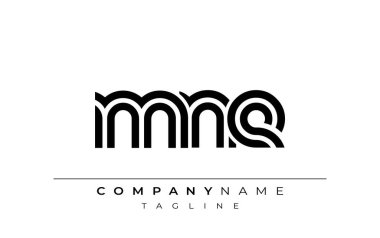 MNE Yaratıcı Eşsiz Modern Harf Logosu Tasarımı. Benzersiz bir harf dizaynına sahip stilize logo, soyut minimalist estetik ve modern cazibe sunar