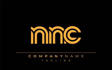NNC Yaratıcı Eşsiz Modern Harf Logosu Tasarımı. Benzersiz bir harf dizaynına sahip stilize logo, soyut minimalist estetik ve modern cazibe sunar