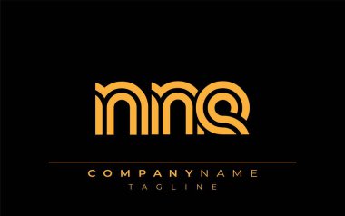 NNE Yaratıcı Eşsiz Modern Harf Logosu Tasarımı. Benzersiz bir harf dizaynına sahip stilize logo, soyut minimalist estetik ve modern cazibe sunar