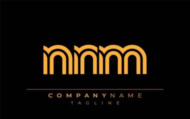 NNM Yaratıcı Eşsiz Modern Harf Logosu Tasarımı. Benzersiz bir harf dizaynına sahip stilize logo, soyut minimalist estetik ve modern cazibe sunar