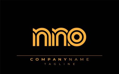 NNO Yaratıcı Eşsiz Modern Harf Logosu Tasarımı. Benzersiz bir harf dizaynına sahip stilize logo, soyut minimalist estetik ve modern cazibe sunar
