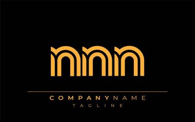NNN Yaratıcı Eşsiz Modern Harf Logosu Tasarımı. Benzersiz bir harf dizaynına sahip stilize logo, soyut minimalist estetik ve modern cazibe sunar