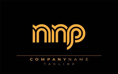 NNNP Yaratıcı Eşsiz Modern Harf Logosu Tasarımı. Benzersiz bir harf dizaynına sahip stilize logo, soyut minimalist estetik ve modern cazibe sunar