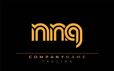 NNQ Yaratıcı Eşsiz Modern Harf Logosu Tasarımı. Benzersiz bir harf dizaynına sahip stilize logo, soyut minimalist estetik ve modern cazibe sunar