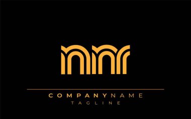 NNR Yaratıcı Eşsiz Modern Harf Logosu Tasarımı. Benzersiz bir harf dizaynına sahip stilize logo, soyut minimalist estetik ve modern cazibe sunar