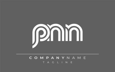 PNN Yaratıcı Eşsiz Modern Harf Logosu Tasarımı. Benzersiz bir harf dizaynına sahip stilize logo, soyut minimalist estetik ve modern cazibe sunar