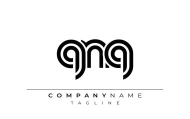 QNQ Yaratıcı Eşsiz Modern Harf Logosu Tasarımı. Benzersiz bir harf dizaynına sahip stilize logo, soyut minimalist estetik ve modern cazibe sunar