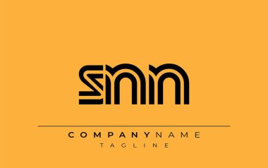 SNN Yaratıcı Eşsiz Modern Harf Logosu Tasarımı. Benzersiz bir harf dizaynına sahip stilize logo, soyut minimalist estetik ve modern cazibe sunar