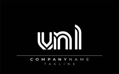 VNL Yaratıcı Eşsiz Modern Harf Logosu Tasarımı. Benzersiz bir harf dizaynına sahip stilize logo, soyut minimalist estetik ve modern cazibe sunar