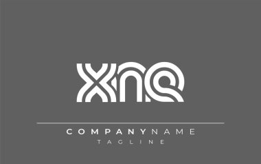 XNE Yaratıcı Eşsiz Modern Harf Logosu Tasarımı. Benzersiz bir harf dizaynına sahip stilize logo, soyut minimalist estetik ve modern cazibe sunar