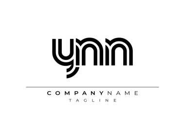 YNN Yaratıcı Eşsiz Modern Harf Logosu Tasarımı. Benzersiz bir harf dizaynına sahip stilize logo, soyut minimalist estetik ve modern cazibe sunar