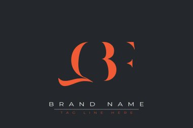 QBF soyut harf logosu tasarımı. Bu logo üç soyut harf tarafından tasarlanmıştır..