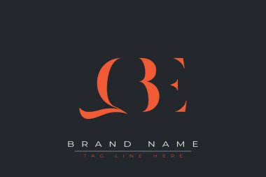QBE soyut harf logosu tasarımı. Bu logo üç soyut harf tarafından tasarlanmıştır..