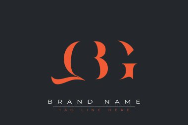QBG soyut harf logosu tasarımı. Bu logo üç soyut harf tarafından tasarlanmıştır..