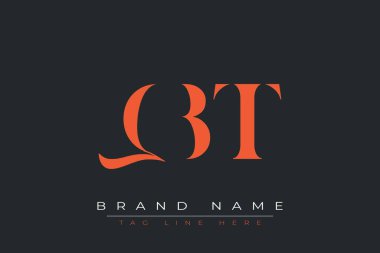 QBT soyut harf logosu tasarımı. Bu logo üç soyut harf tarafından tasarlanmıştır..