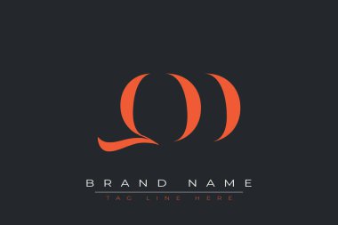 QDD soyut harf logosu tasarımı. Bu logo üç soyut harf tarafından tasarlanmıştır..