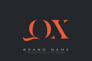 QDX soyut harf logosu tasarımı. Bu logo üç soyut harf tarafından tasarlanmıştır..
