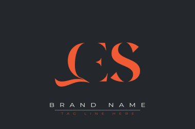 QES soyut harf logosu tasarımı. Bu logo üç soyut harf tarafından tasarlanmıştır..