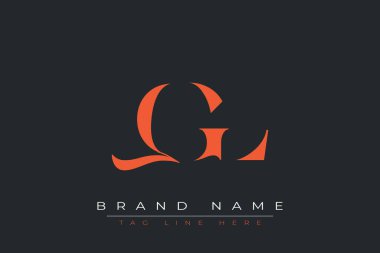 QGL soyut harf logosu tasarımı. Bu logo üç soyut harf tarafından tasarlanmıştır..