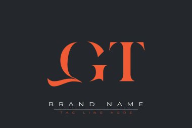 QGT soyut harf logosu tasarımı. Bu logo üç soyut harf tarafından tasarlanmıştır..