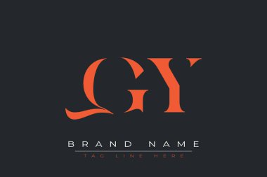 QGY soyut harf logosu tasarımı. Bu logo üç soyut harf tarafından tasarlanmıştır..