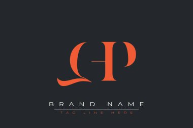 QHP soyut harf logosu tasarımı. Bu logo üç soyut harf tarafından tasarlanmıştır..