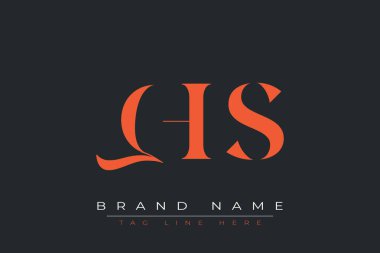 QHS soyut harf logosu tasarımı. Bu logo üç soyut harf tarafından tasarlanmıştır..