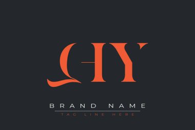 QHY soyut harf logosu tasarımı. Bu logo üç soyut harf tarafından tasarlanmıştır..