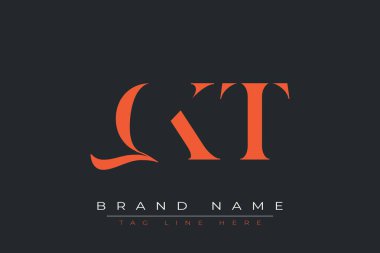 QKT soyut harf logosu tasarımı. Bu logo üç soyut harf tarafından tasarlanmıştır..