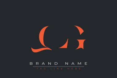 QLG soyut harf logosu tasarımı. Bu logo üç soyut harf tarafından tasarlanmıştır..
